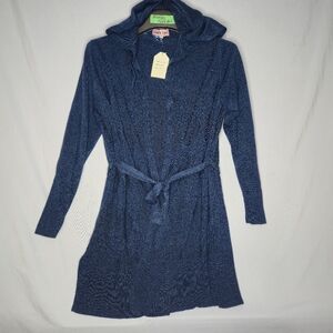 NWT Carol Rose Navy Cardigan With Belt  Size XL